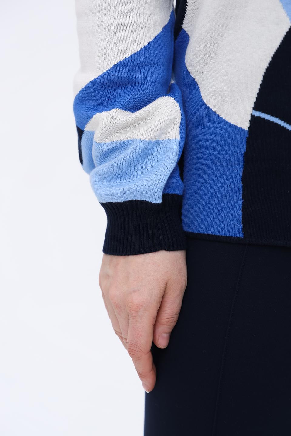 Пуловер Olsen с геометрическим рисунком