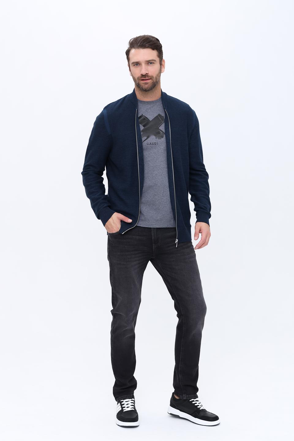 Кардиган Tom Tailor синий на молнии