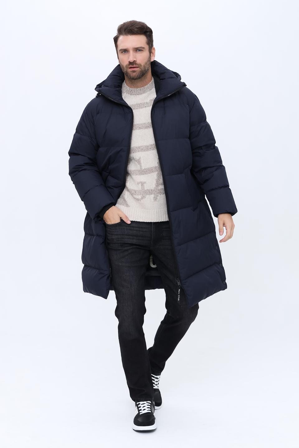 Пальто Marc O Polo стеганое тёмно-синее