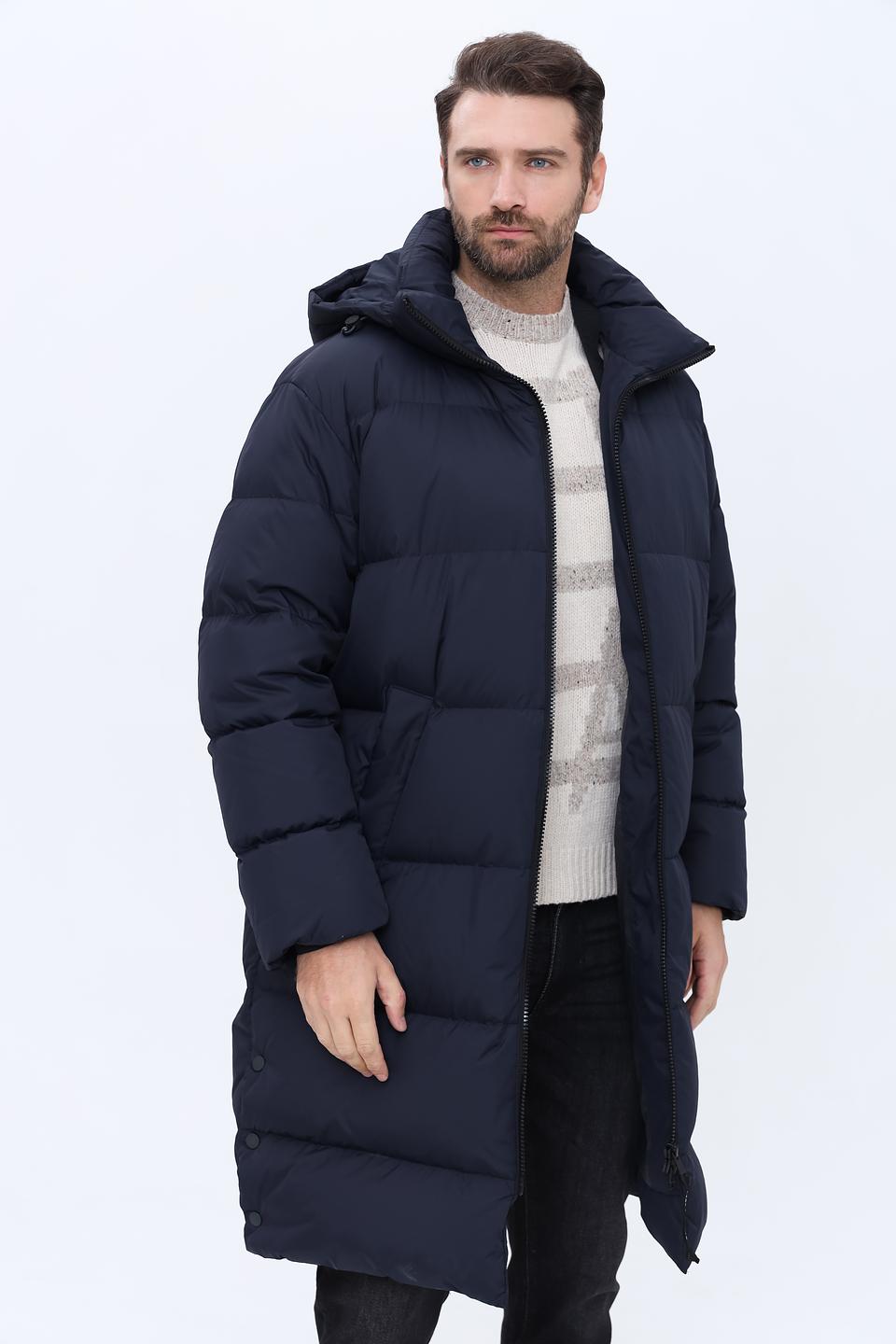 Пальто Marc O Polo стеганое тёмно-синее