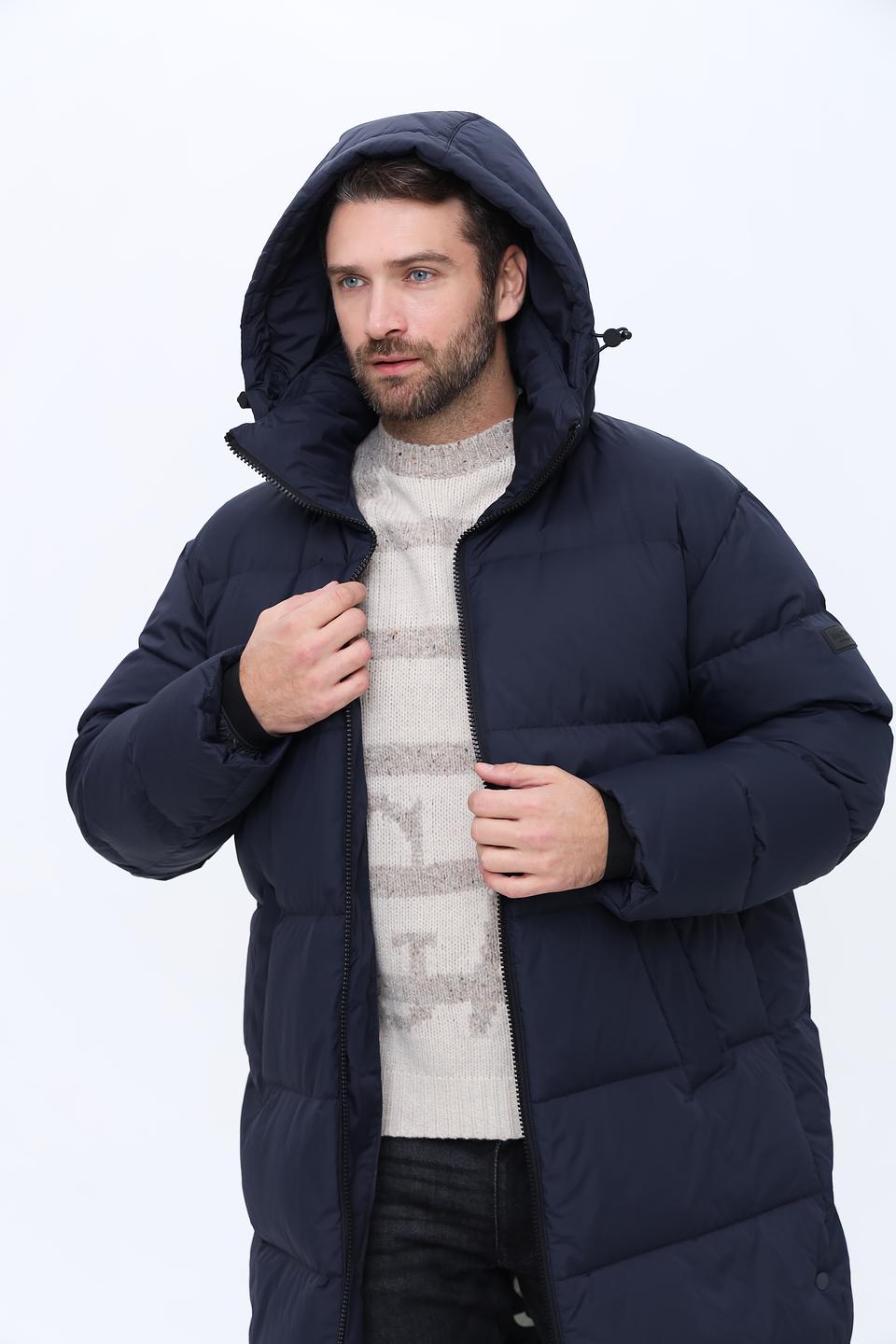 Пальто Marc O Polo стеганое тёмно-синее