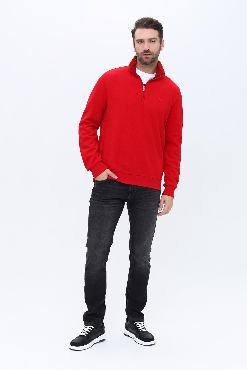 Джемпер Claudio Campione красный с молнией