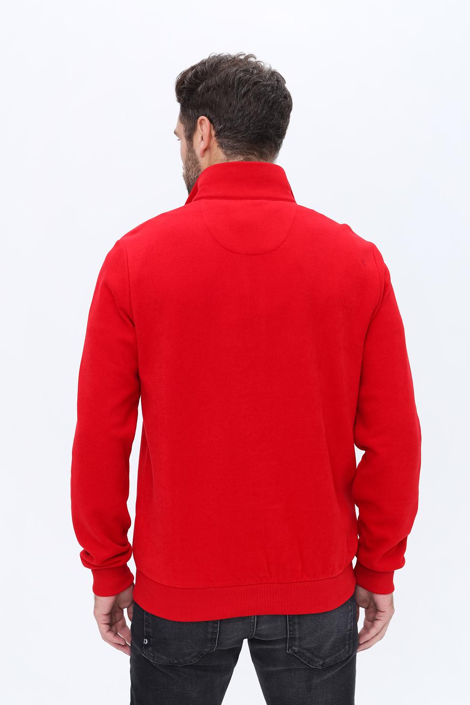 Джемпер Claudio Campione красный с молнией