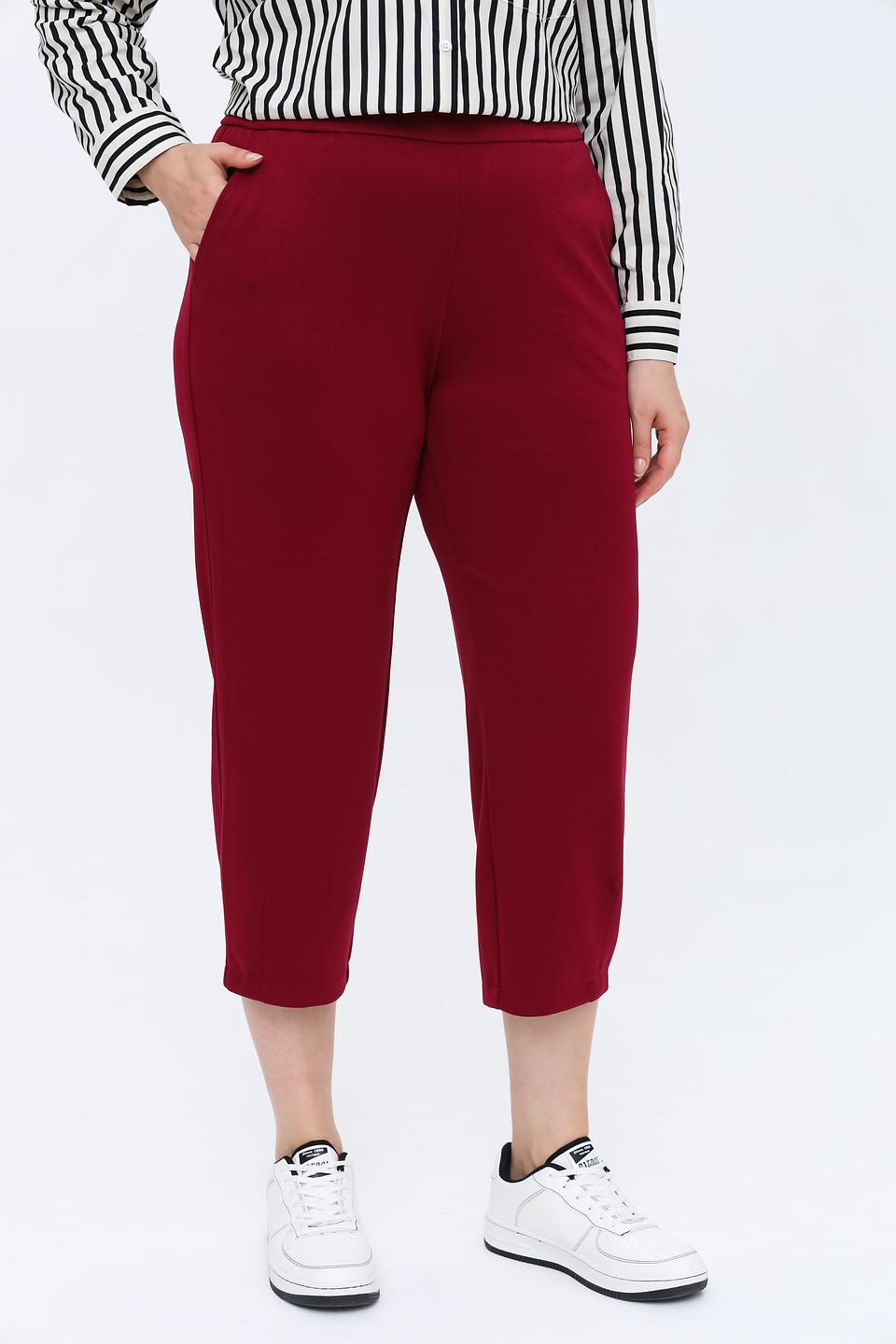 Брюки кюлоты Rabe collection бордовые