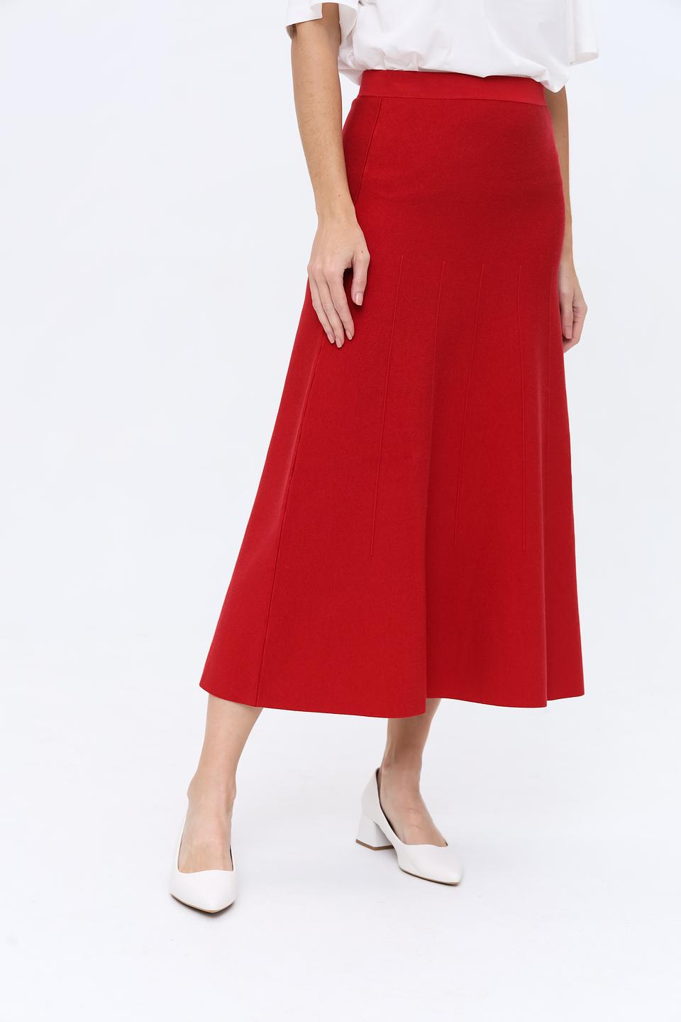 Юбка Patrizia Pepe красная миди