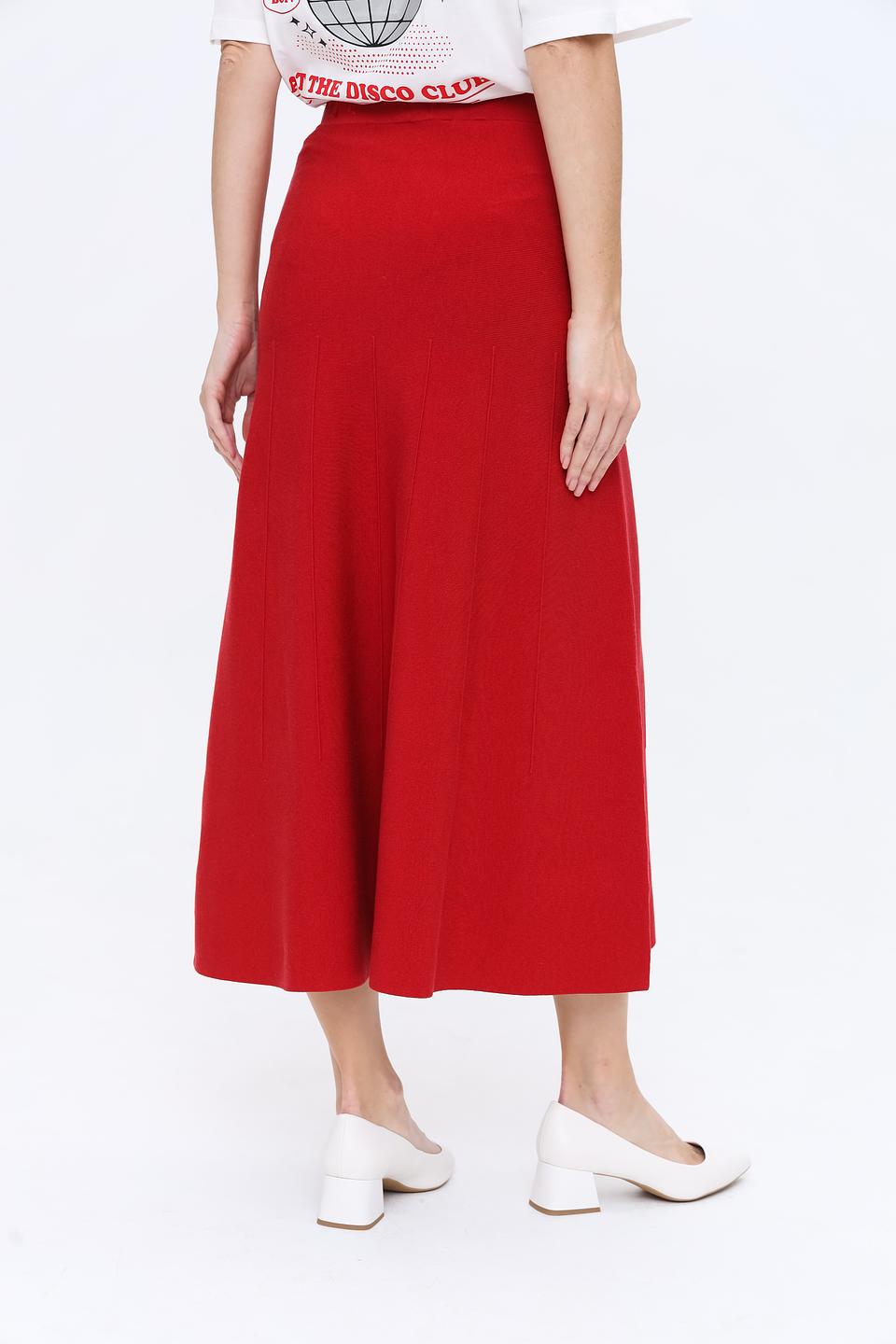 Юбка Patrizia Pepe красная миди