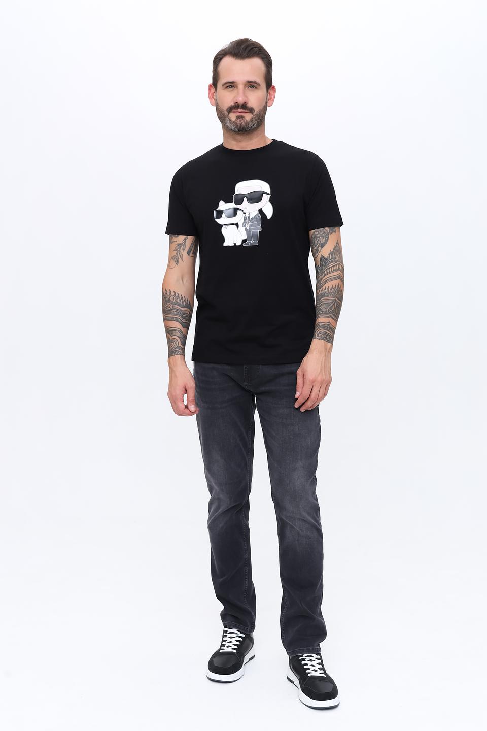 Футболка Karl Lagerfeld с принтом чёрный