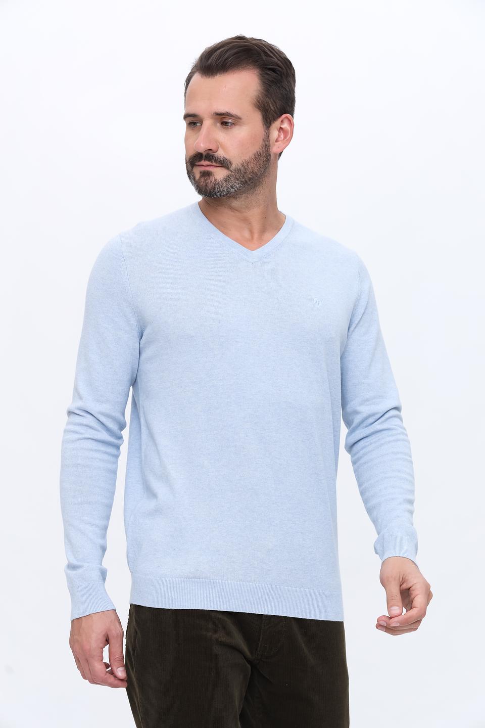 Джемпер Basefield V-neck голубой