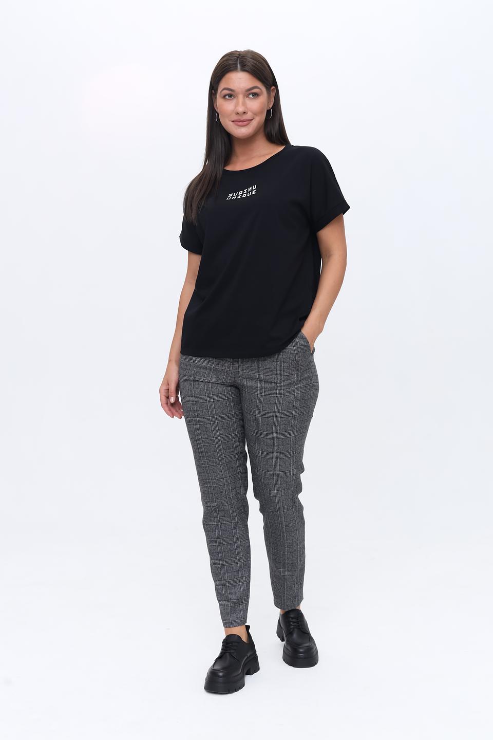 Брюки UNQ в клетку серые