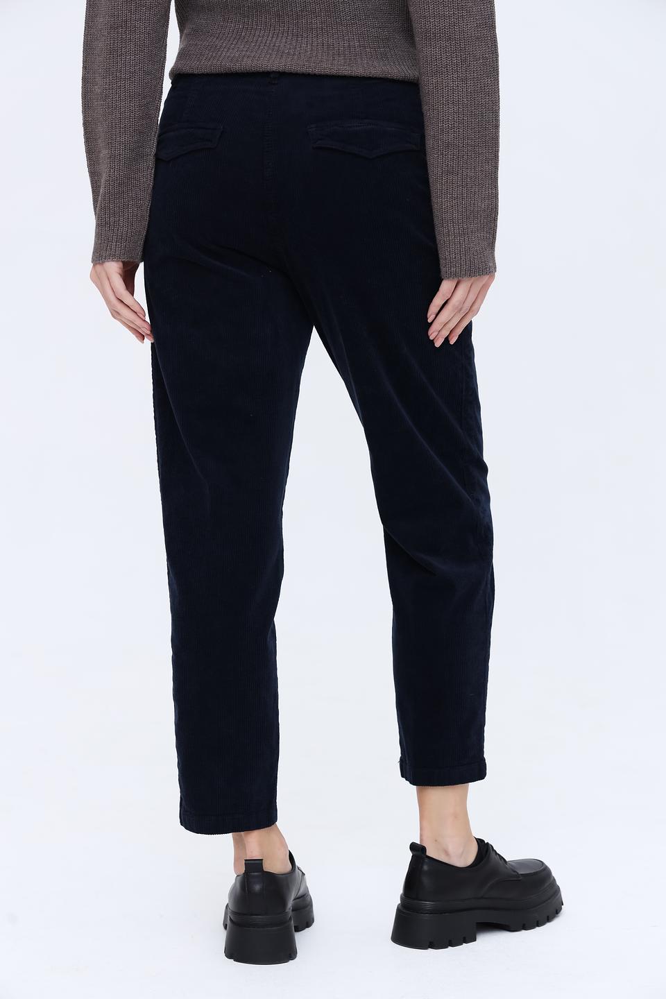 Брюки вельветовые Cinque тёмно-синие