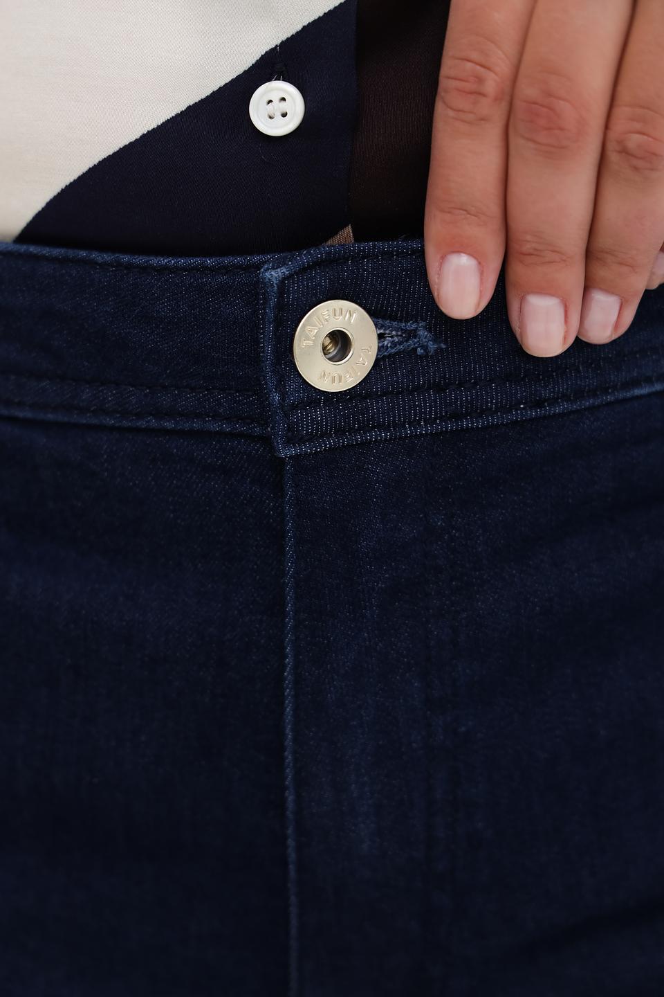 Джинсы Taifun клеш с манжетами