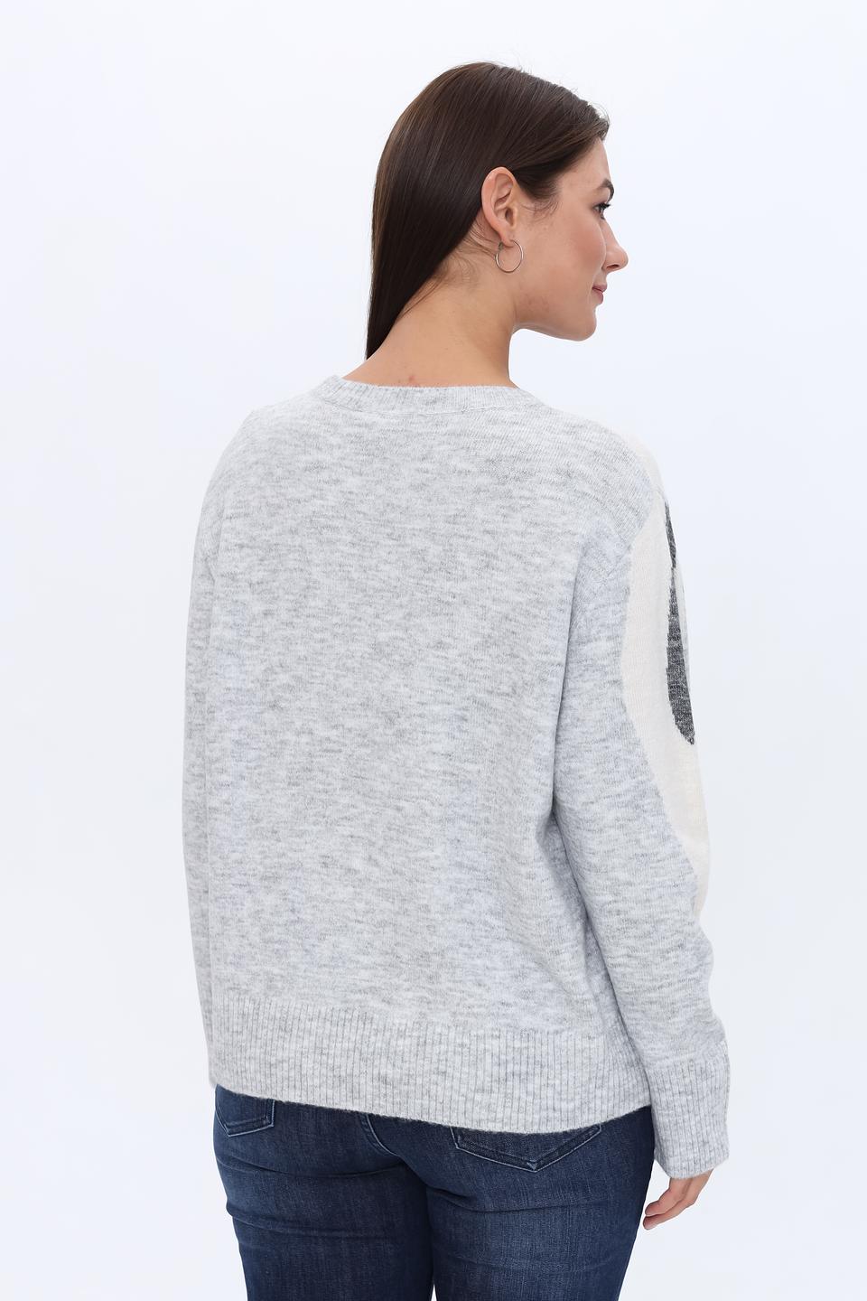 Пуловер Lecomte с абстрактным рисунком