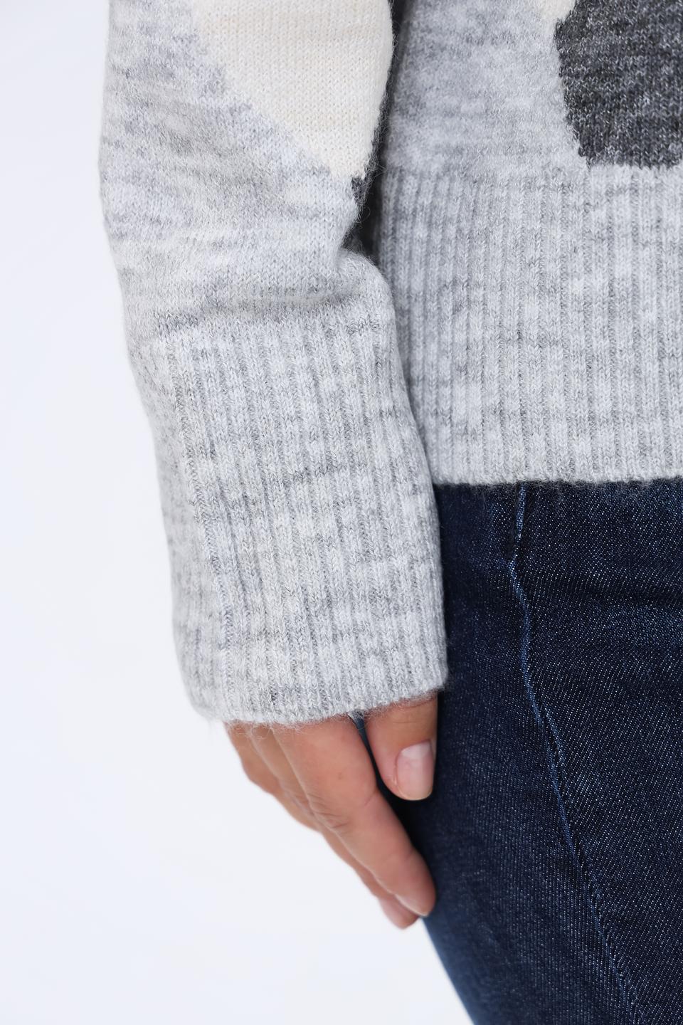 Пуловер Lecomte с абстрактным рисунком