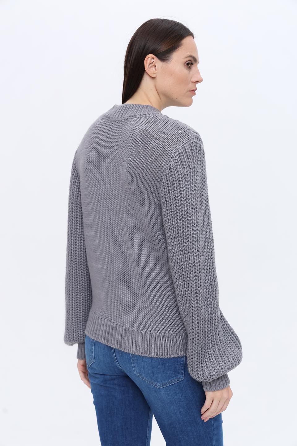 Джемпер Silvian Heach серый с косами