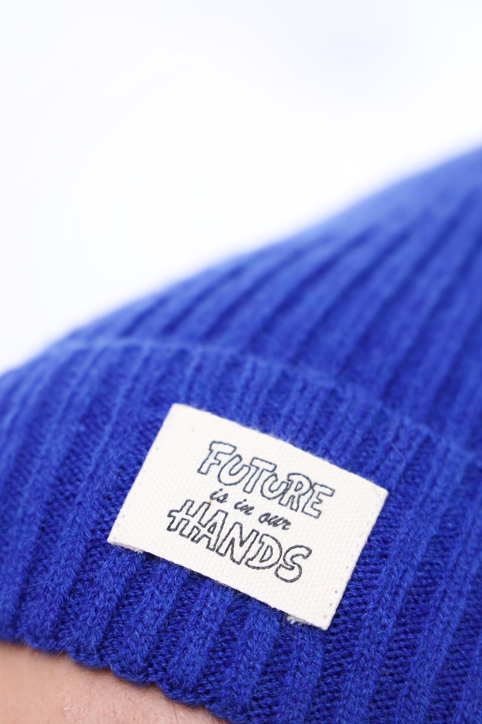 Шапка Marhatter вязаная синяя