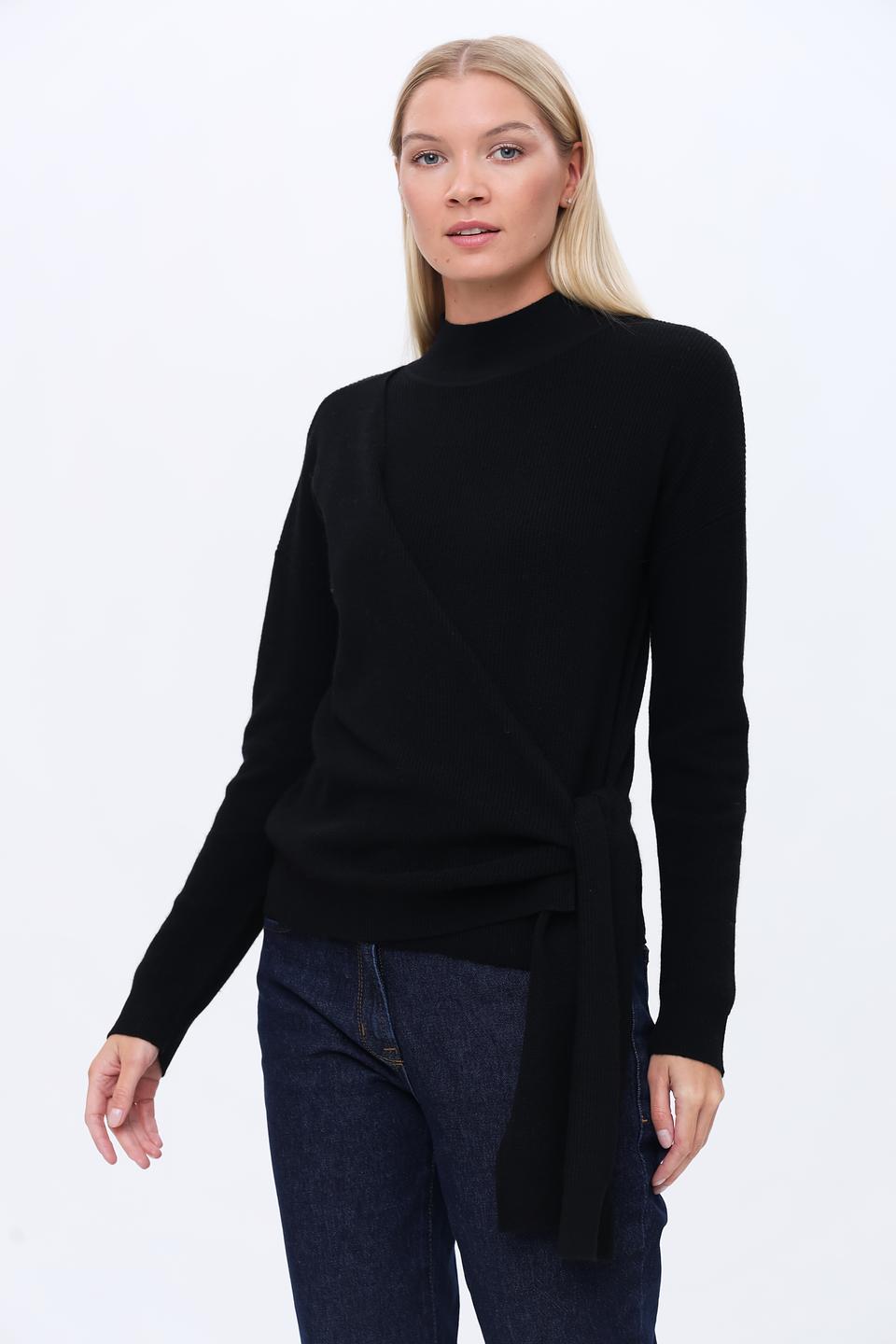 Джемпер Penny Black с запахом чёрный