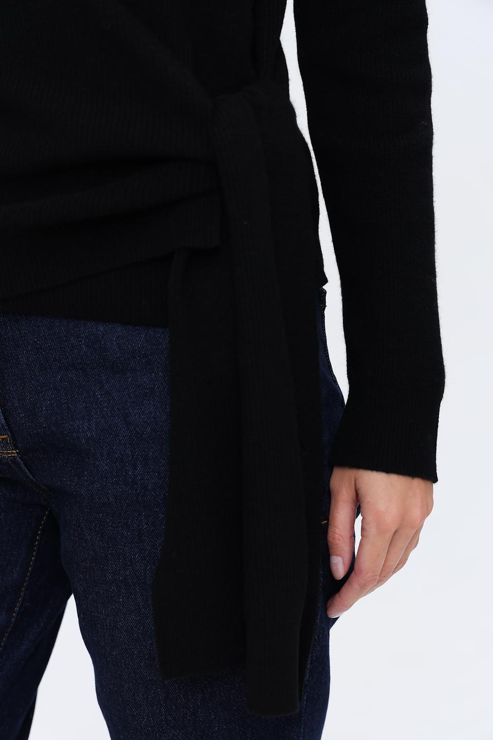 Джемпер Penny Black с запахом чёрный