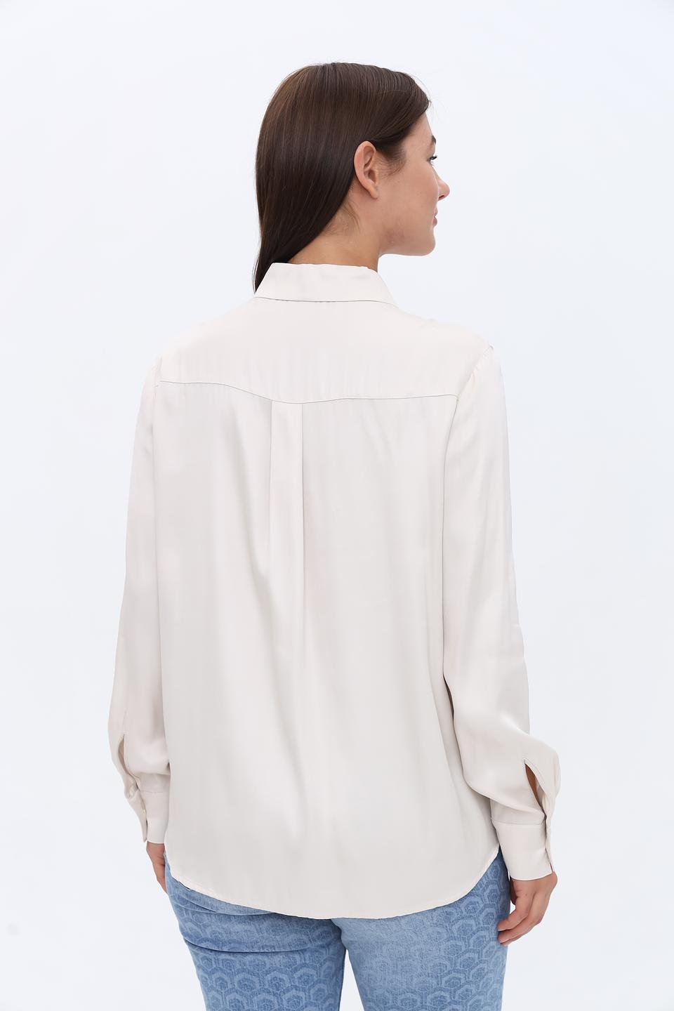 Рубашка Oui женская бежевая