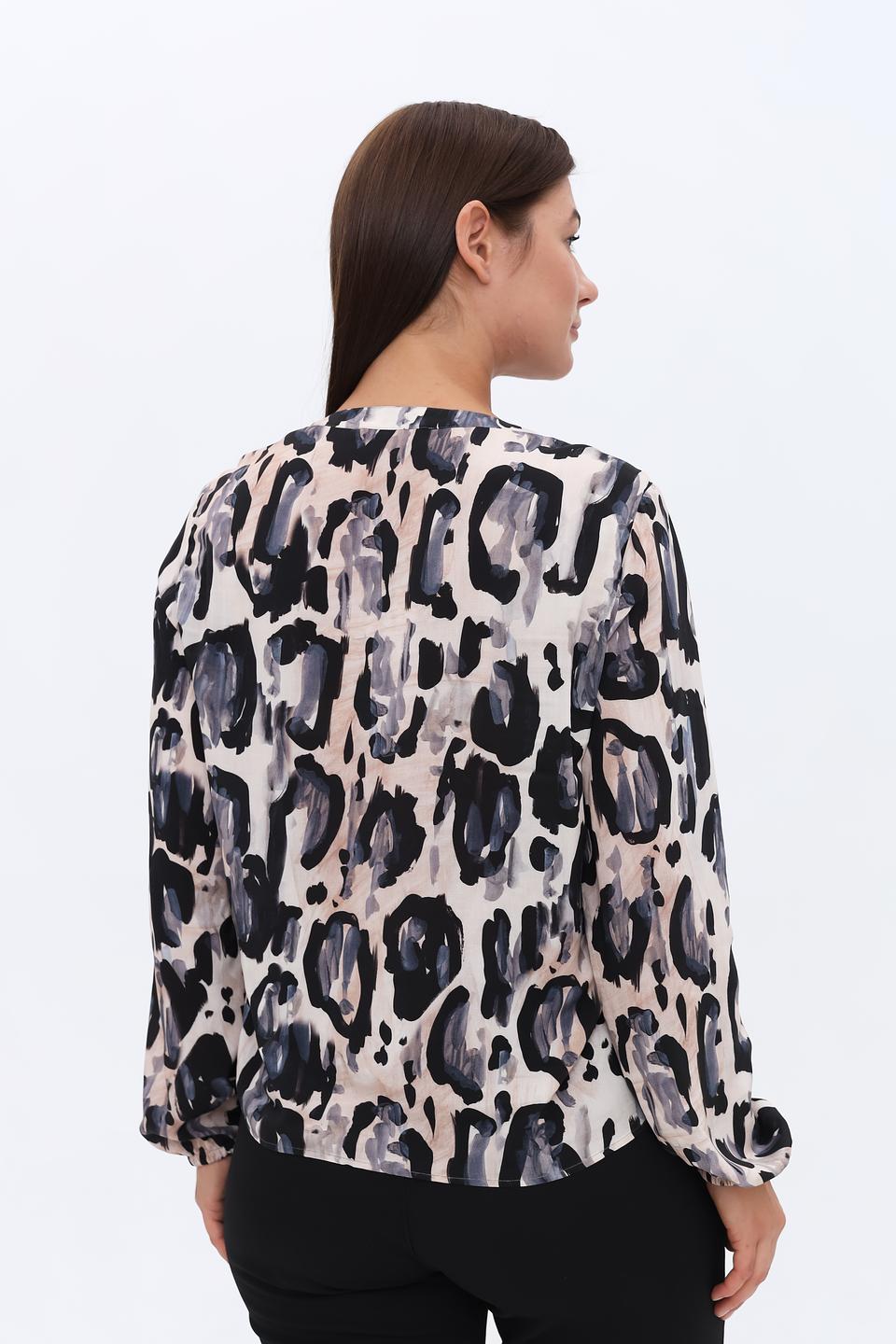 Блуза Lecomte с абстрактным принтом