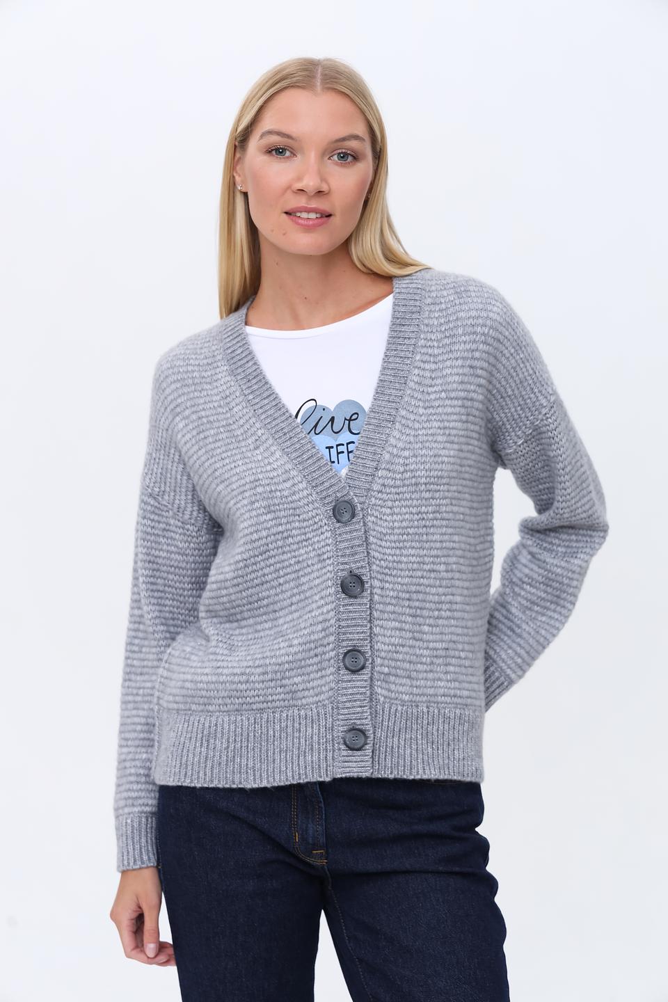 Кардиган Lecomte серый