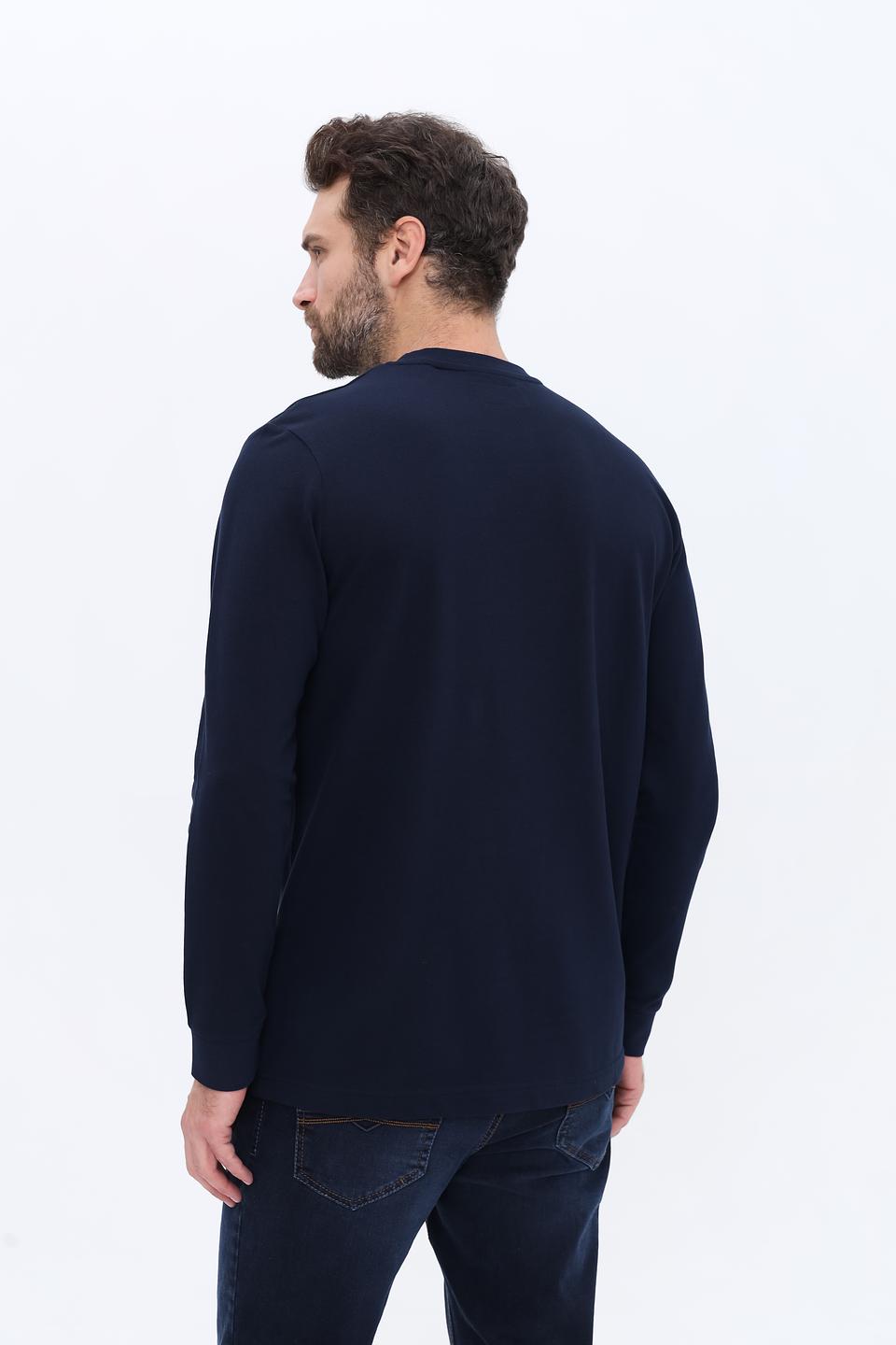 Лонгслив Tom Tailor темно-синий
