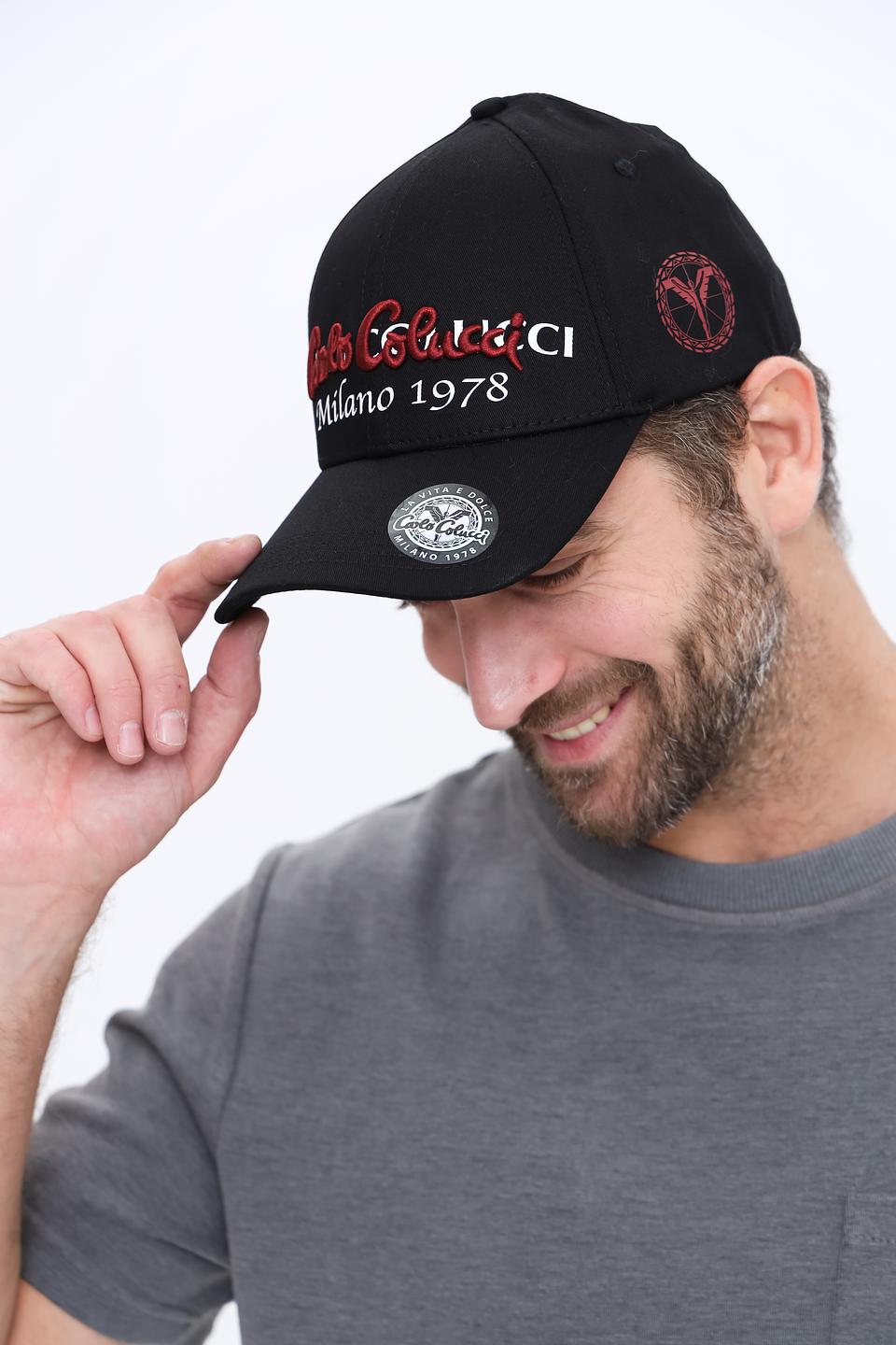 Бейсболка Carlo Colucci чёрная