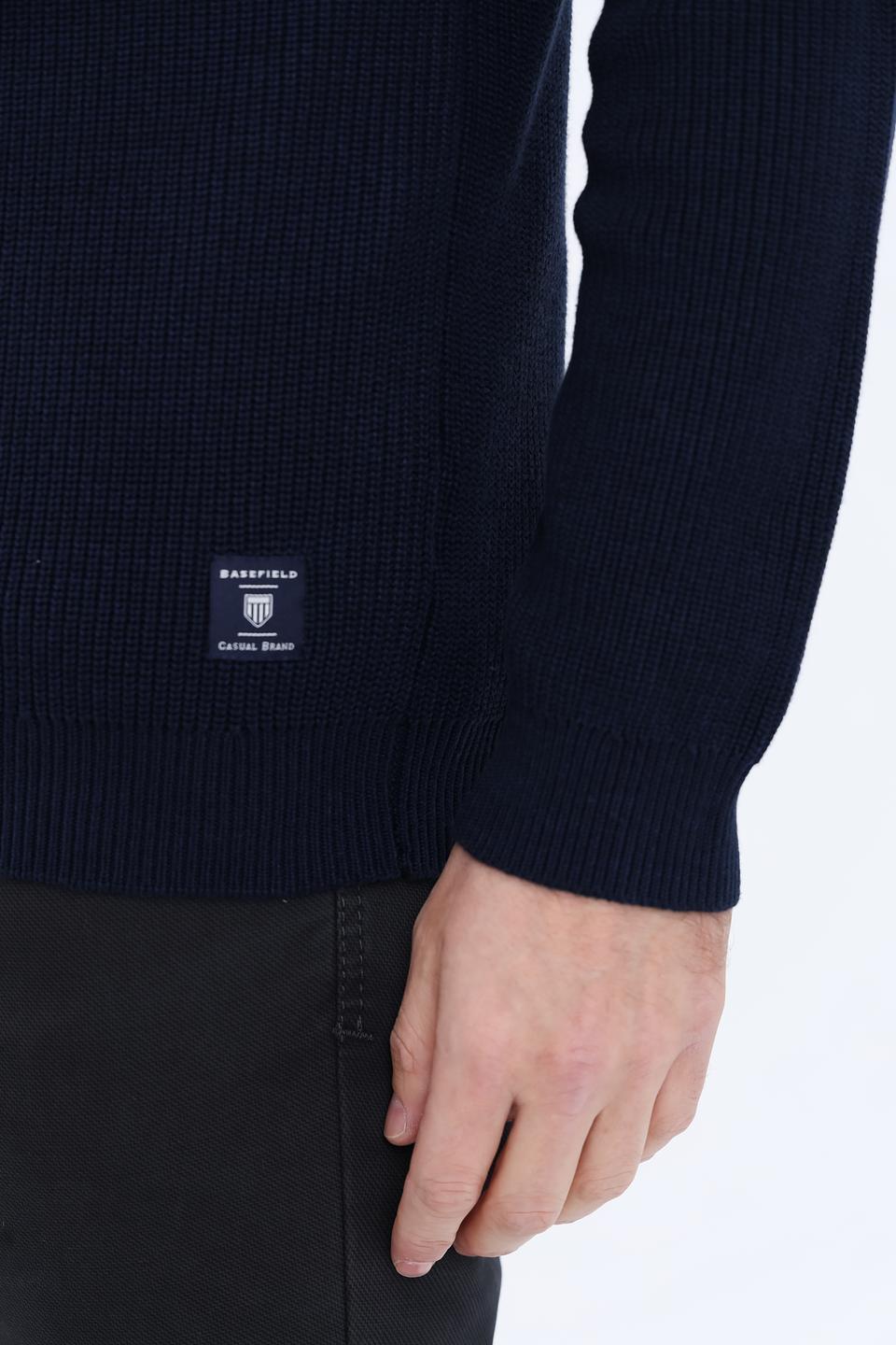 Кардиган Basefield мужской тёмно-синий на молнии