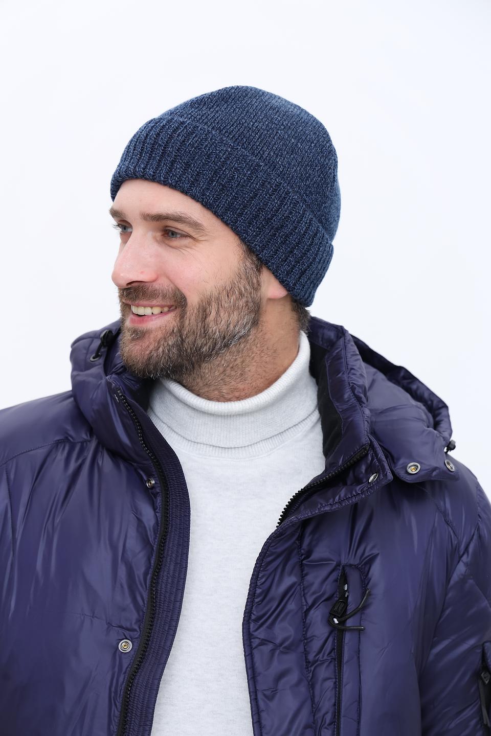 Шапка Marhatter вязаная синяя