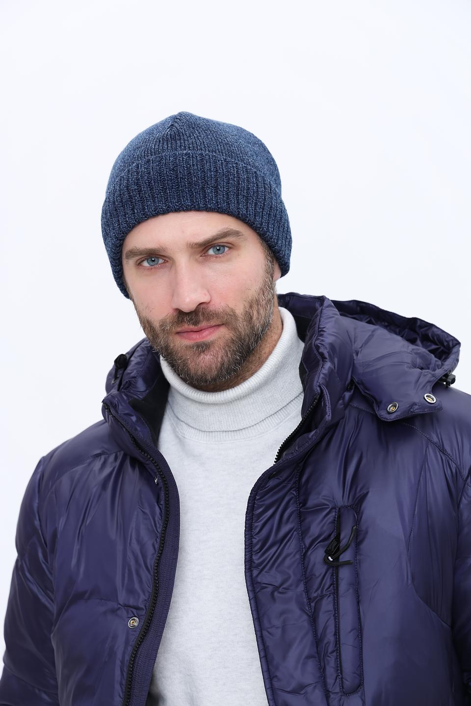 Шапка Marhatter вязаная синяя