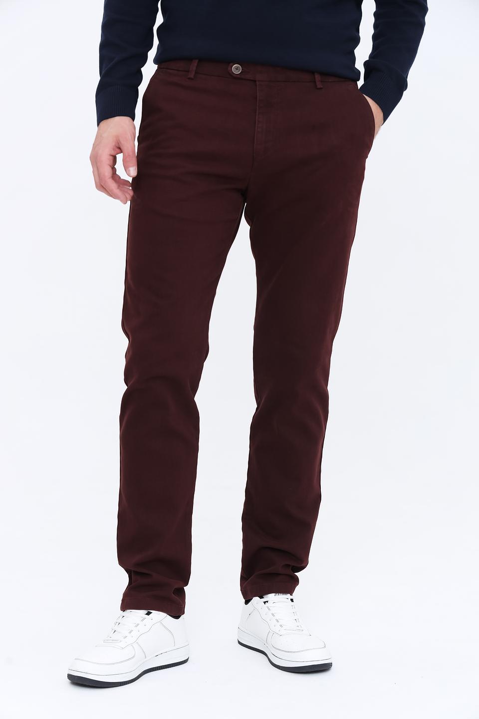 Брюки Bugatti бордовые