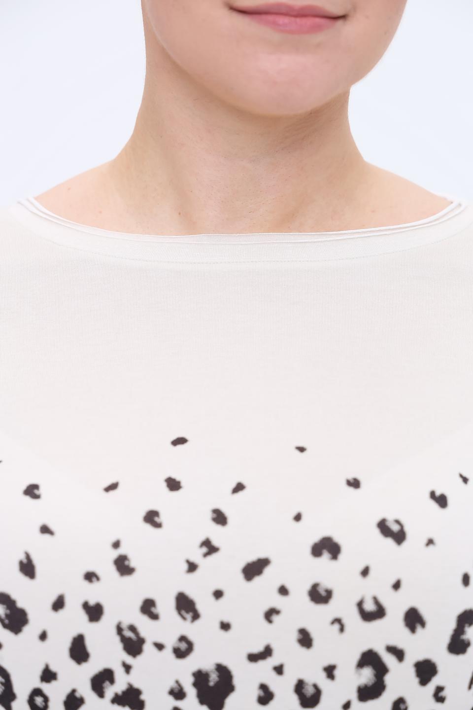 Лонгслив Frank Walder с леопардовым принтом