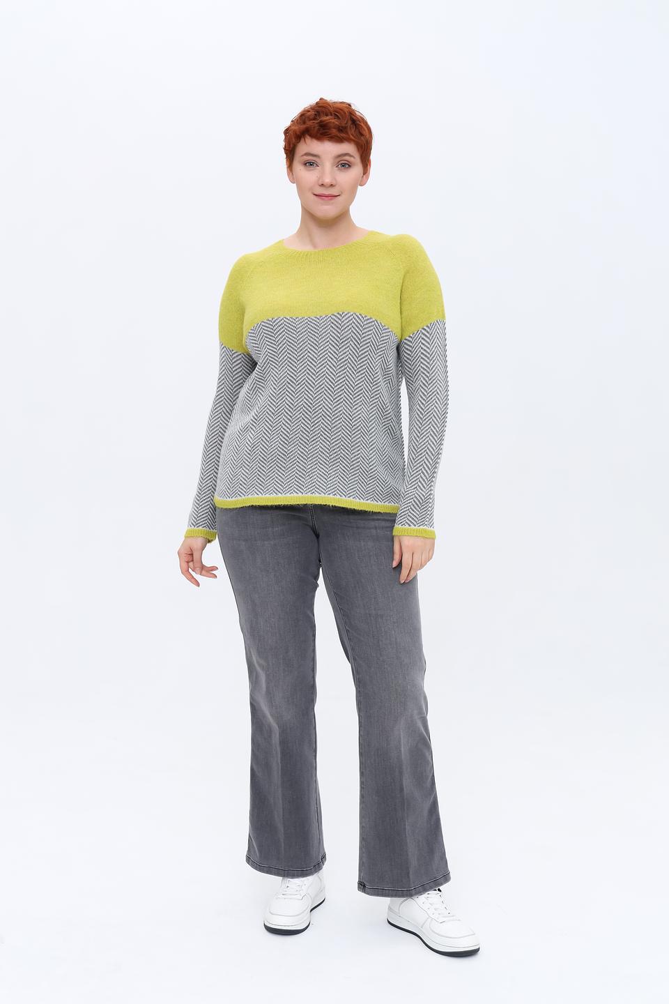 Джемпер Persona N.O.W. в полоску лайм