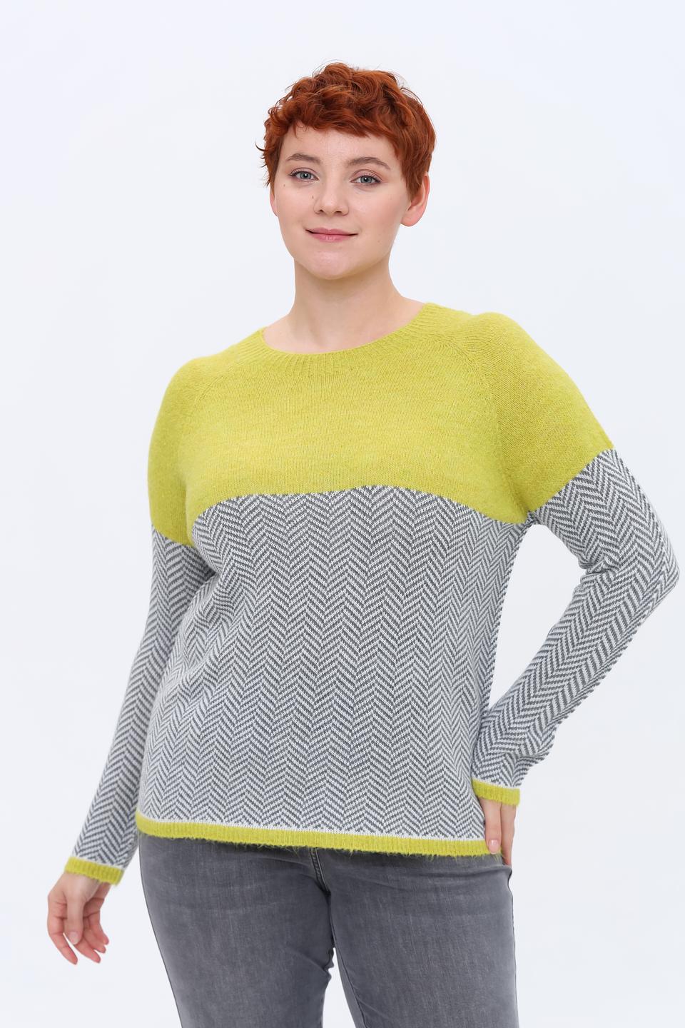 Джемпер Persona N.O.W. в полоску лайм