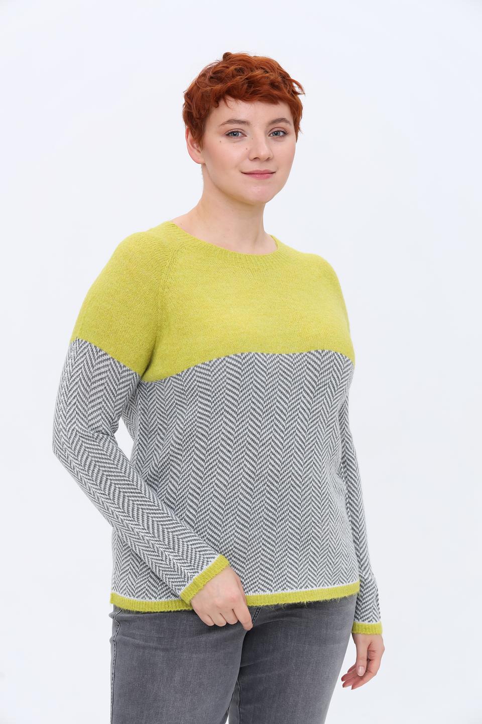 Джемпер Persona N.O.W. в полоску лайм