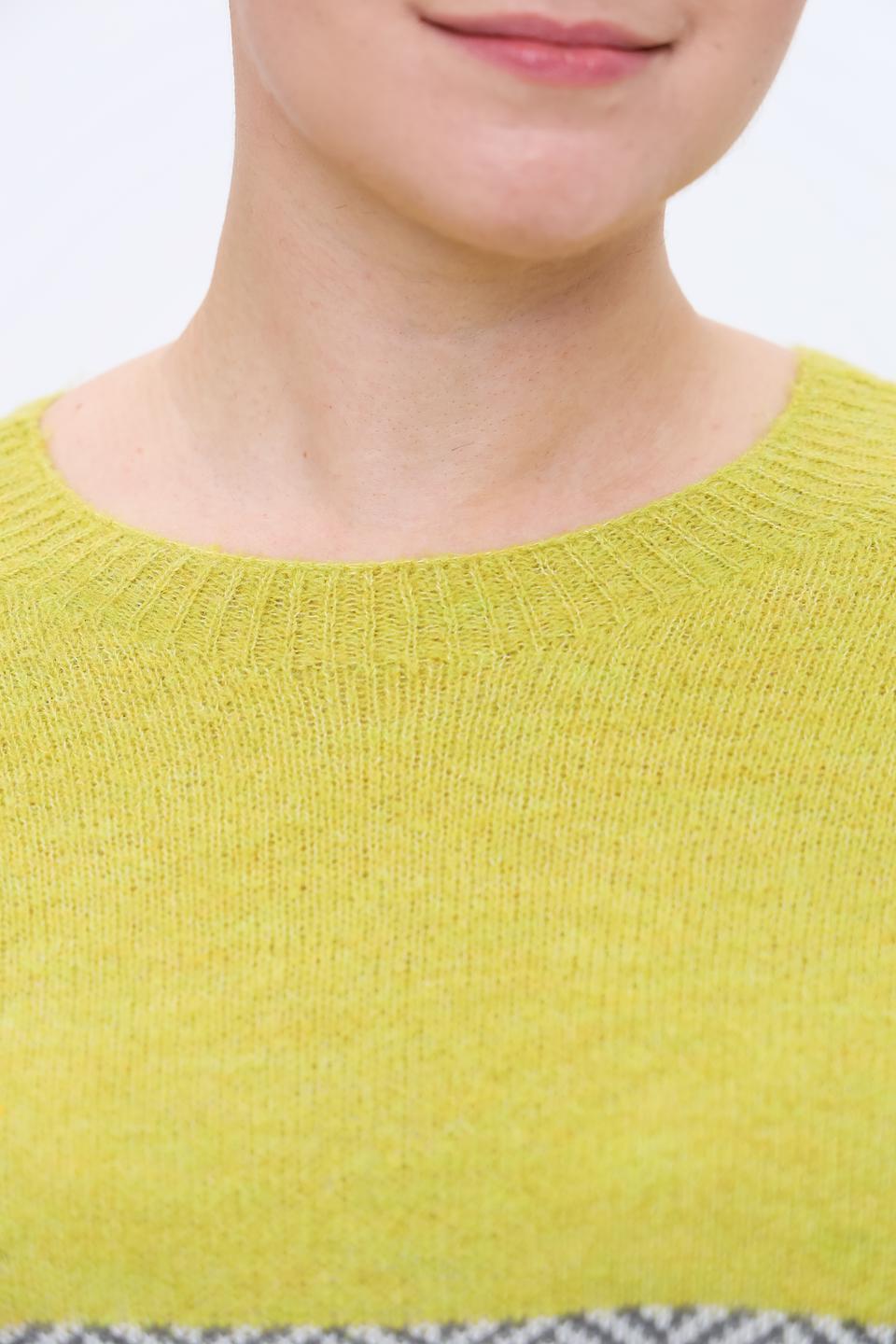 Джемпер Persona N.O.W. в полоску лайм