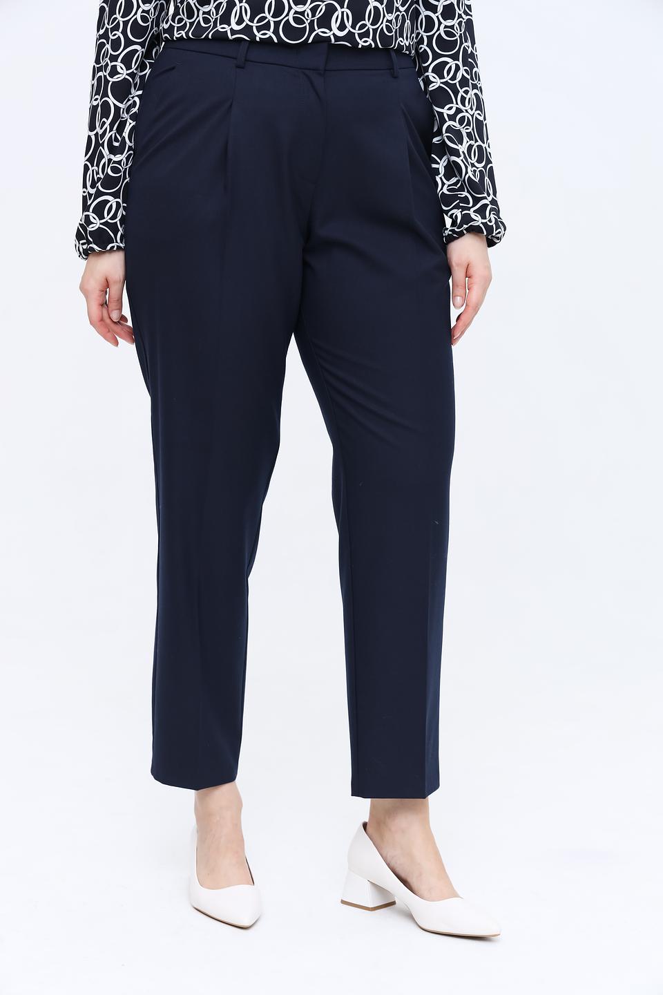 Брюки классические Lecomte темно-синие