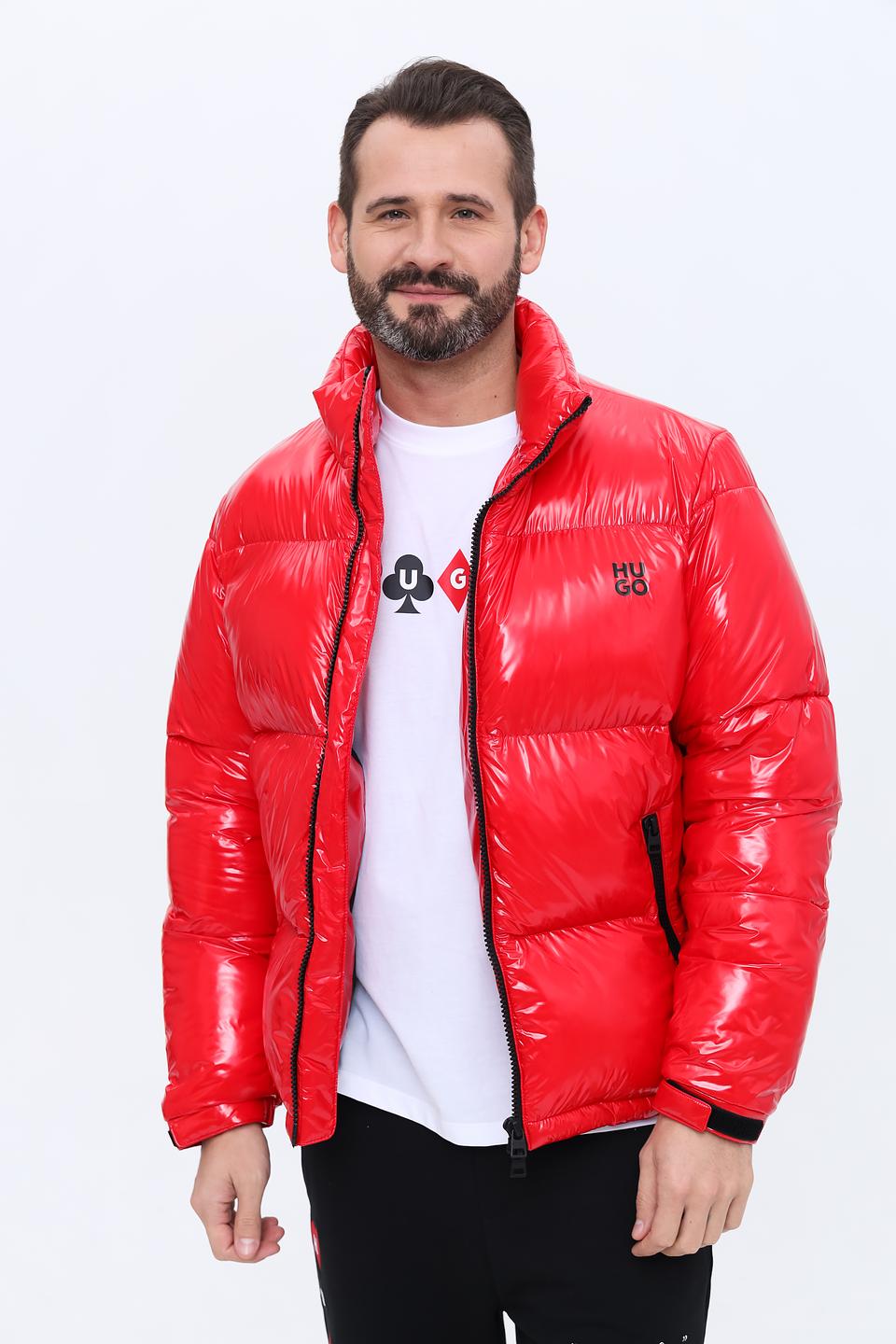 Куртка Hugo красная стеганая