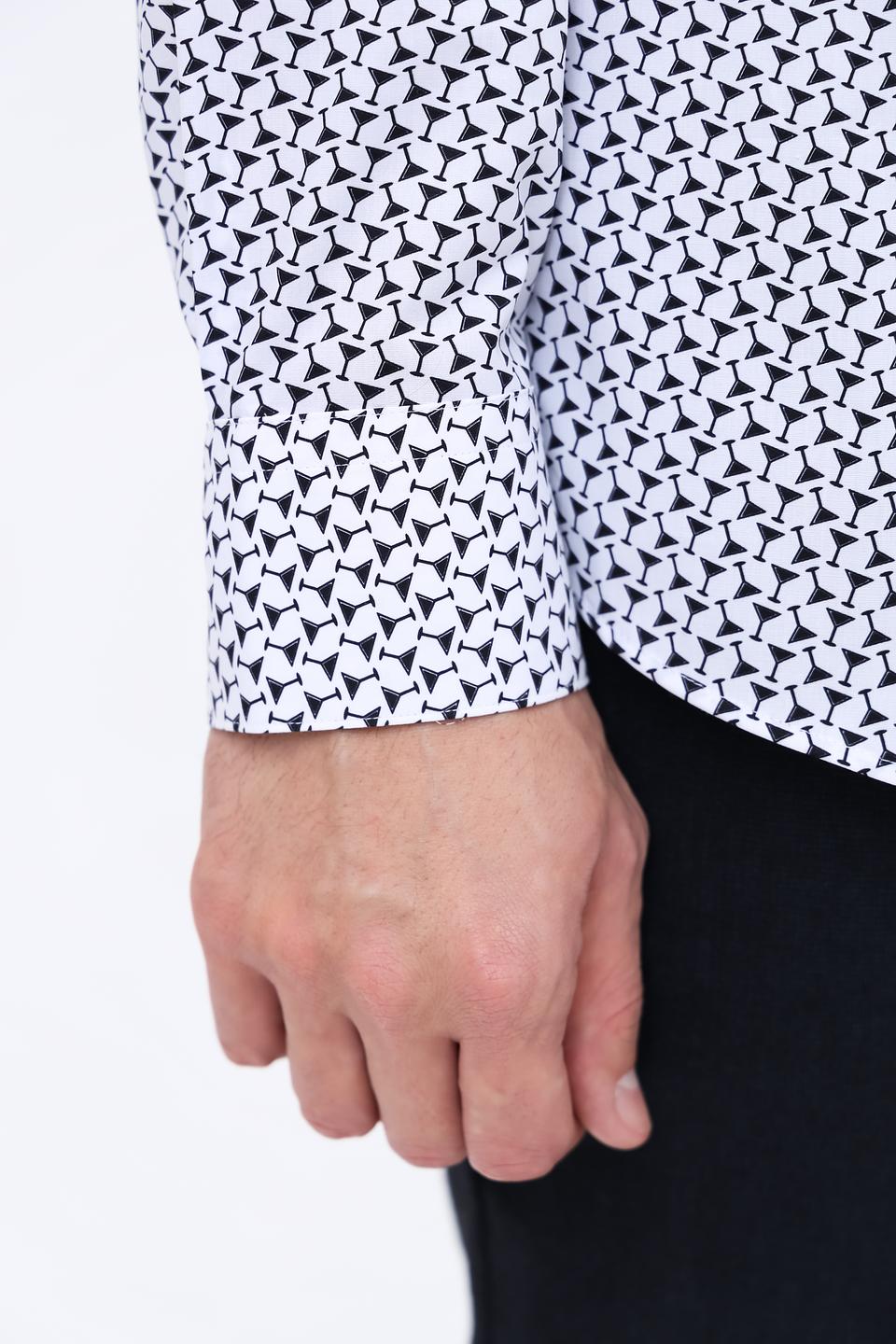 Рубашка Boss Black с принтом