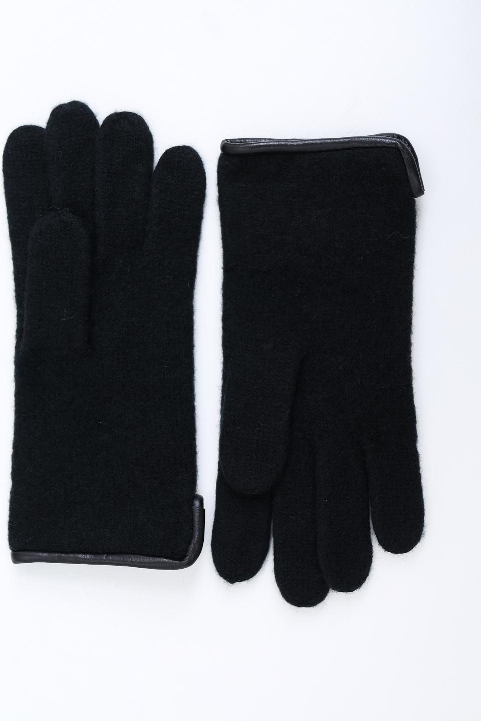 Перчатки Roeckl чёрные шерстяные