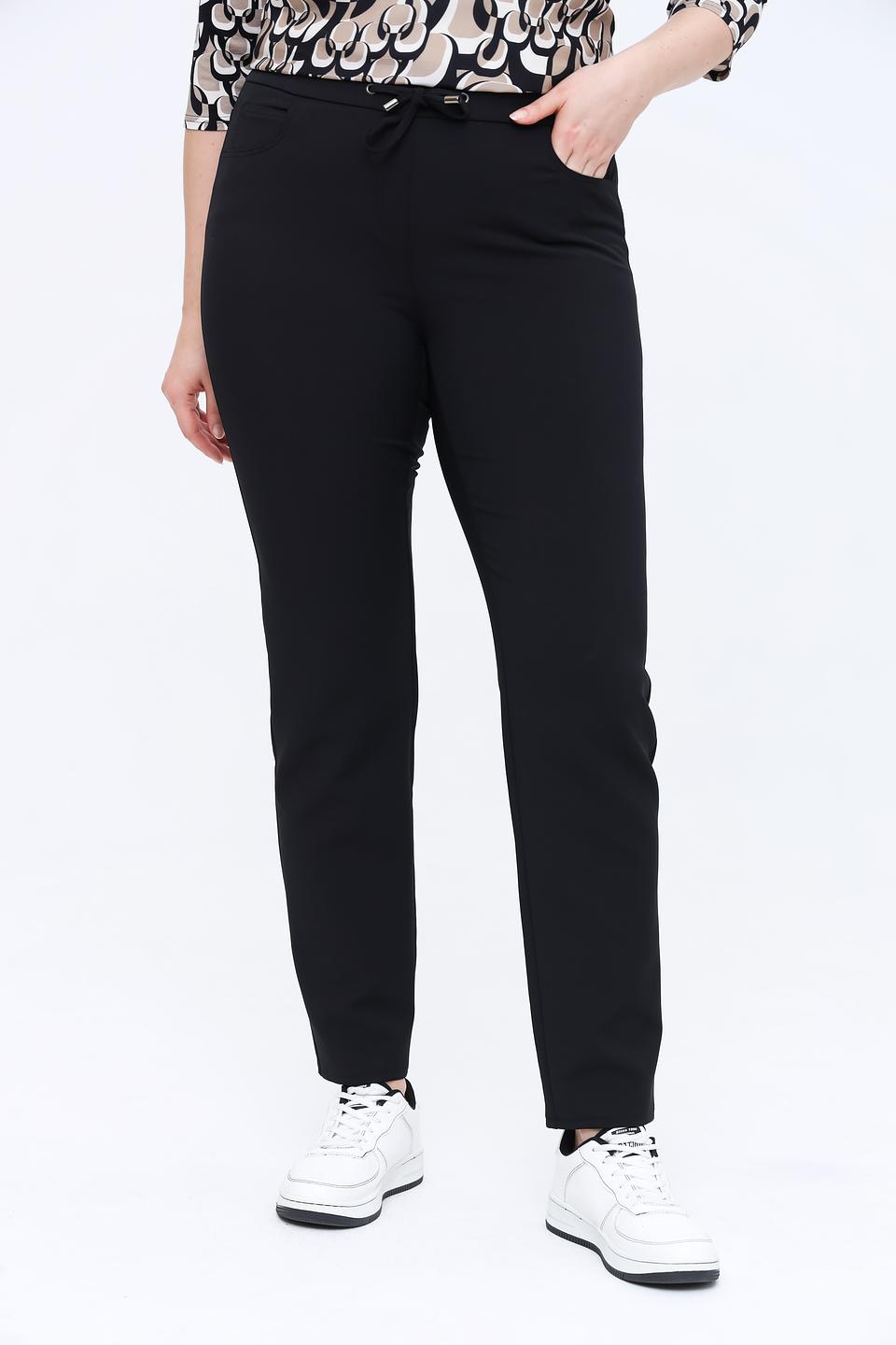 Брюки Frank Walder чёрные с поясом