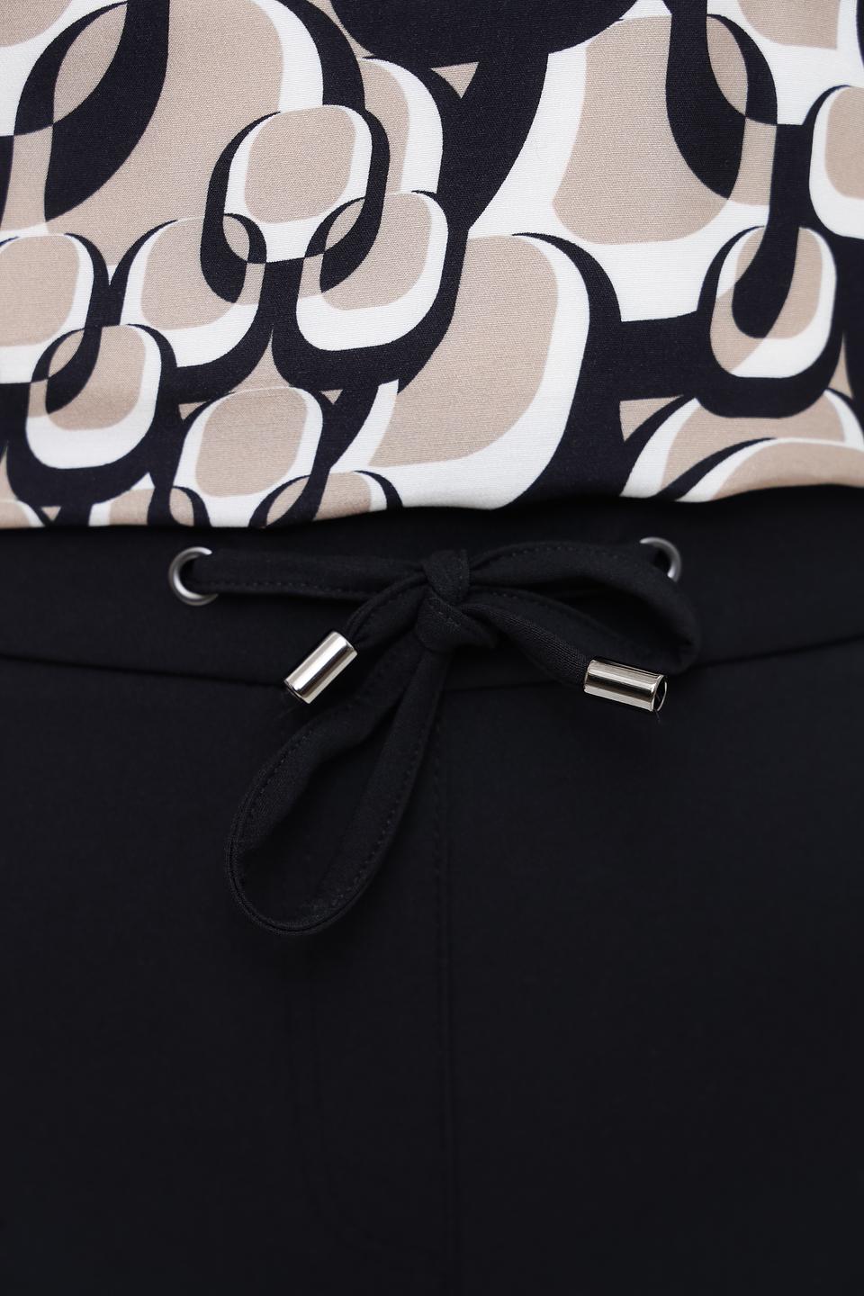 Брюки Frank Walder чёрные с поясом