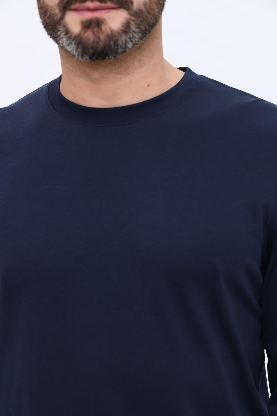 Лонгслив Ragman базовый тёмно-синий