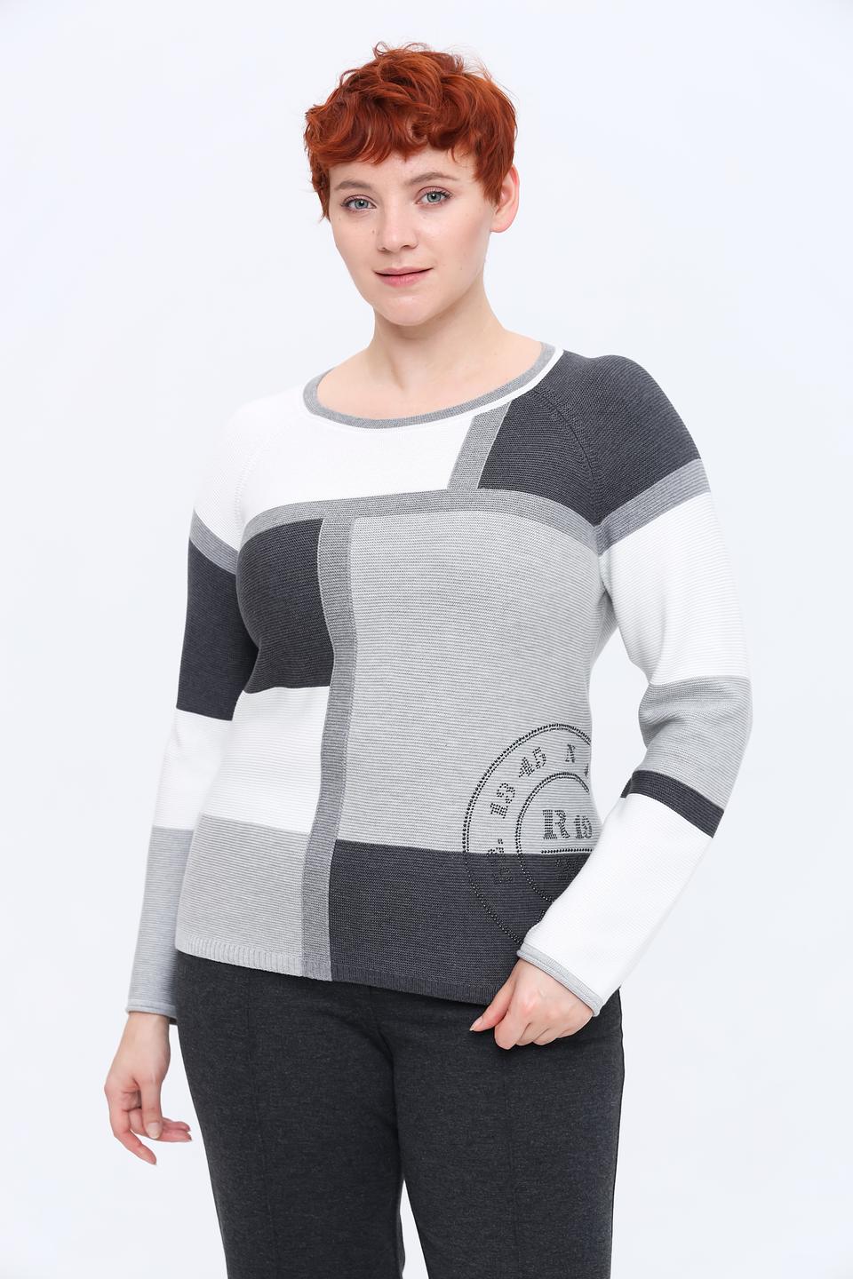 Пуловер Rabe collection в клетку