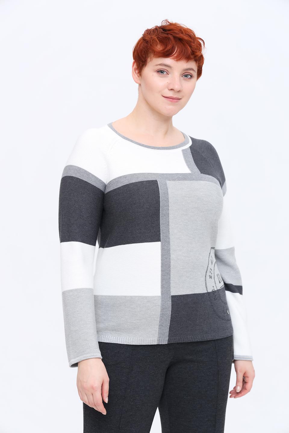 Пуловер Rabe collection в клетку