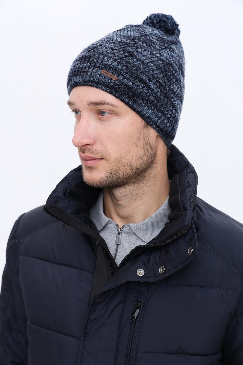 Шапка Marhatter мужская с помпоном