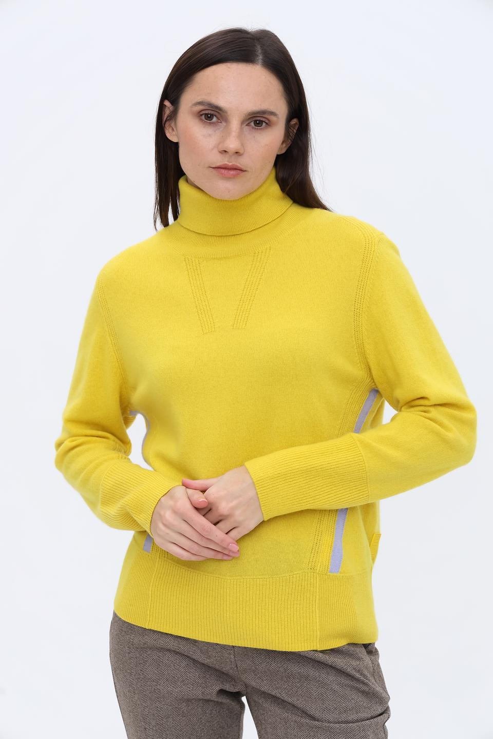 Пуловер Marc Cain жёлтый с полосками