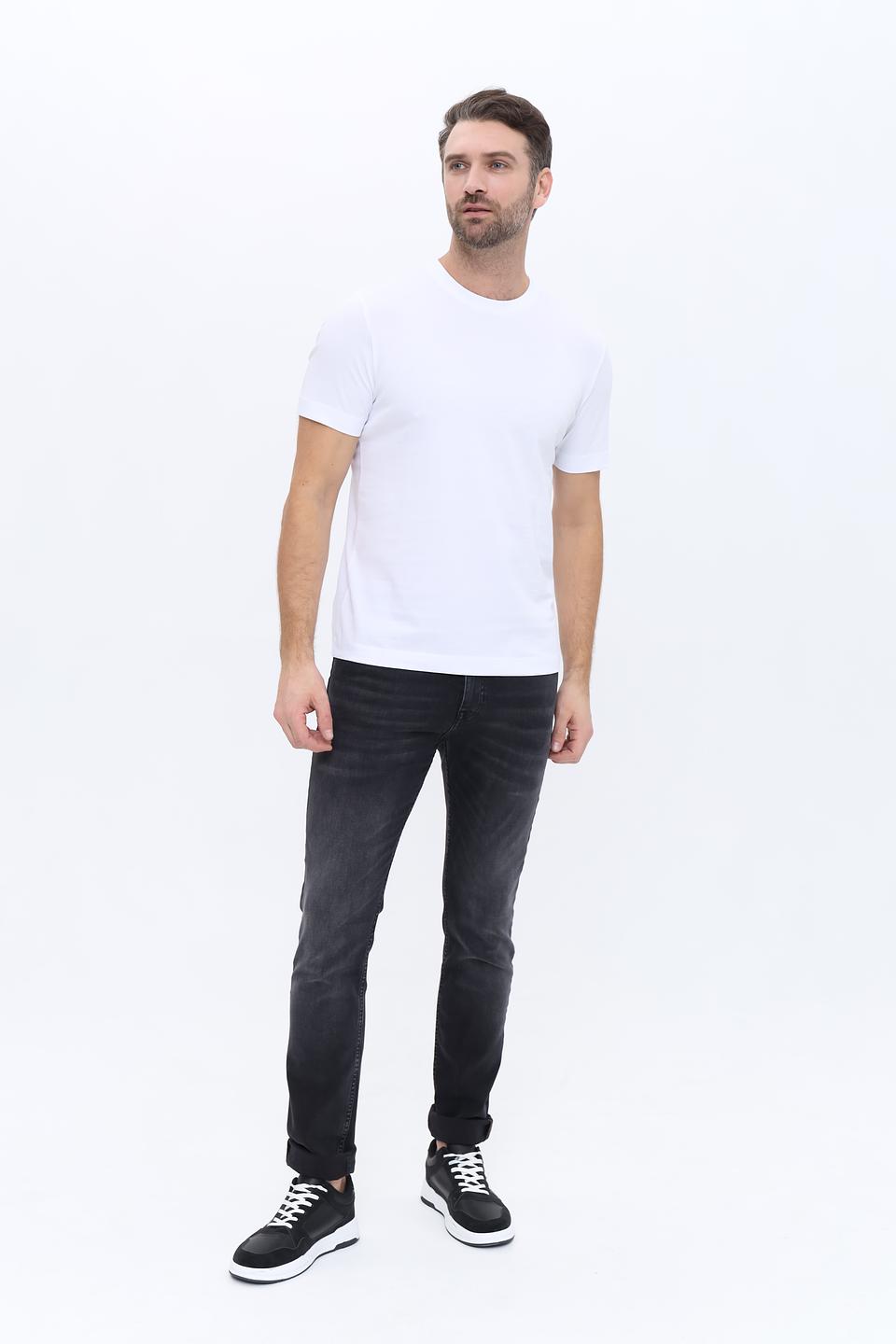 Джинсы Boss Orange узкие, чёрные