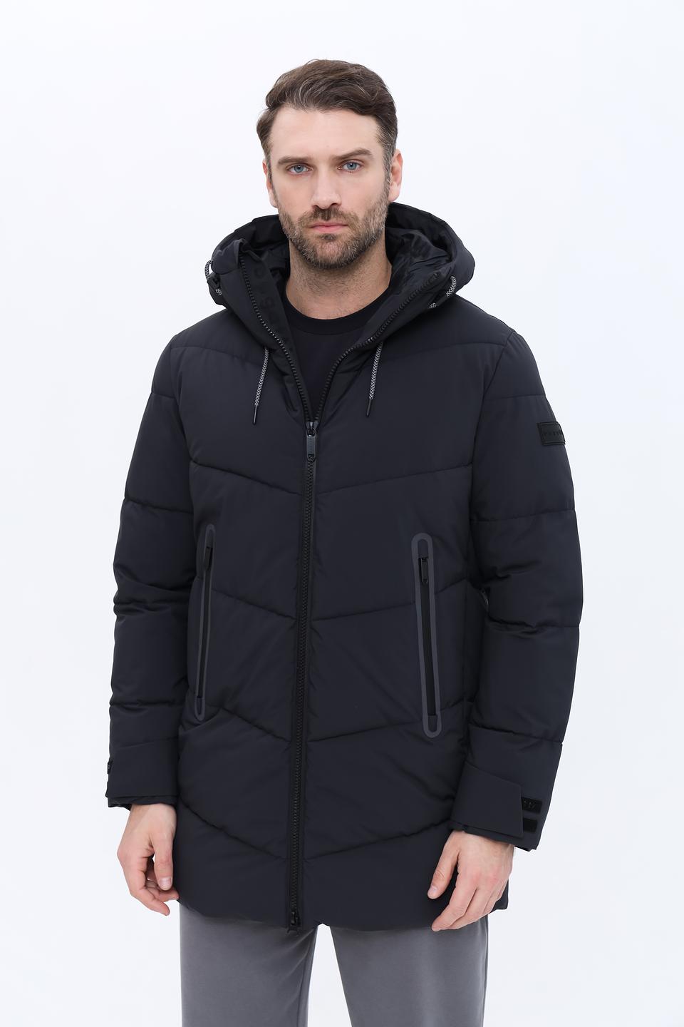 Куртка Bugatti стеганая чёрная