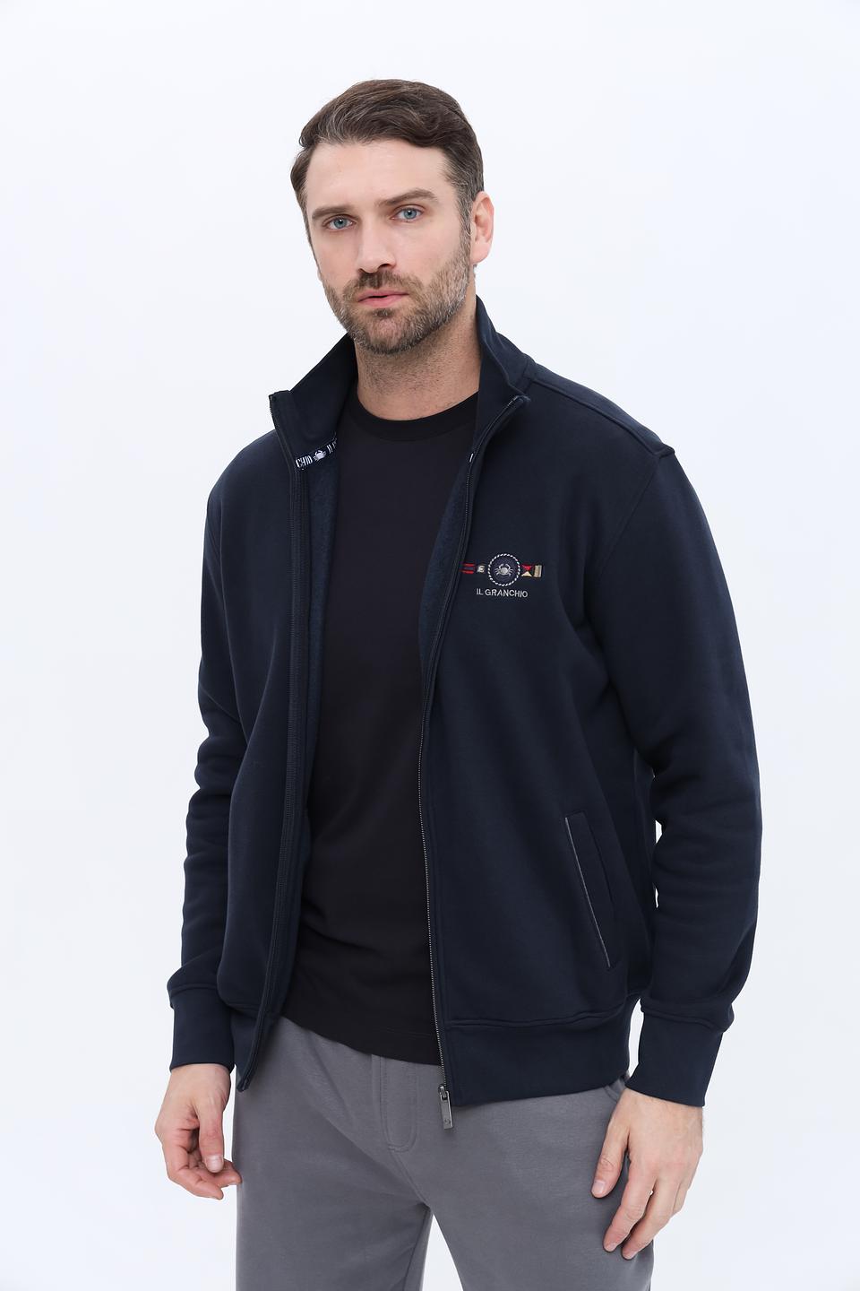 Кардиган Granchio мужской тёмно-синий