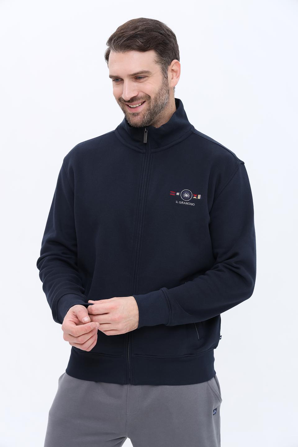 Кардиган Granchio мужской тёмно-синий